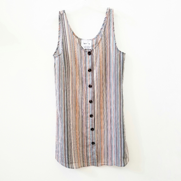 SADIE & SAGE Walk the Line Striped Sundress Size S - Picture 6 of 7